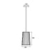 10 Heures 10 Fiesta Single Pendant Light