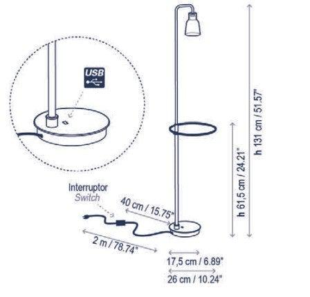 Bover Drip/Drop LED Floor Lamp (P/131)