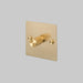 Buster + Punch 1G Dimmer Switch Brass