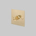 Buster + Punch 1G Dimmer Switch Brass