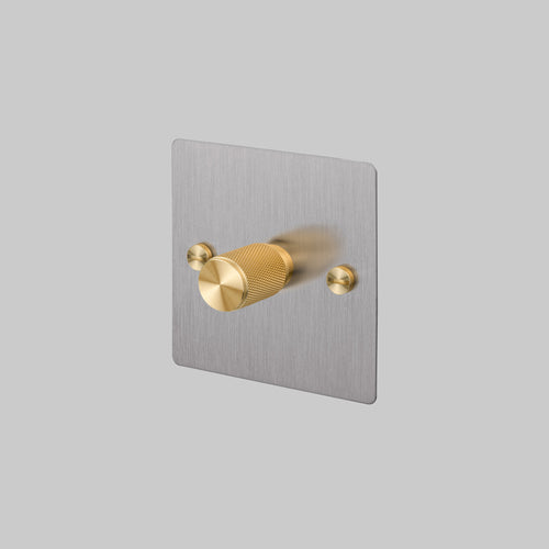 Buster + Punch 1G Dimmer Switch Steel