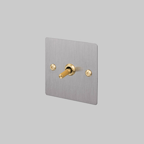 Buster + Punch 1G Toggle Light Switch Steel