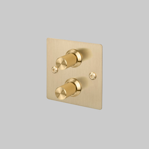 Buster + Punch 2G Dimmer Switch Brass