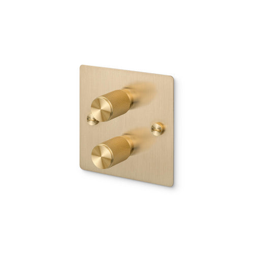 Buster + Punch 2G Dimmer Switch Brass