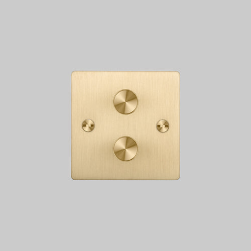 Buster + Punch 2G Dimmer Switch Brass
