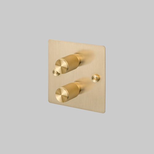 Buster + Punch 2G Dimmer Switch Brass