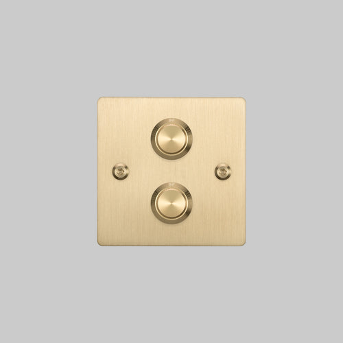 Buster + Punch 2G Dimmer Switch Brass
