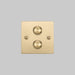 Buster + Punch 2G Dimmer Switch Brass