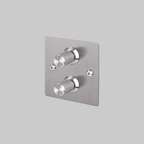 Buster + Punch 2G Dimmer Switch Steel