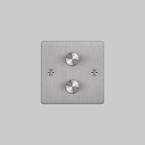 Buster + Punch 2G Dimmer Switch Steel