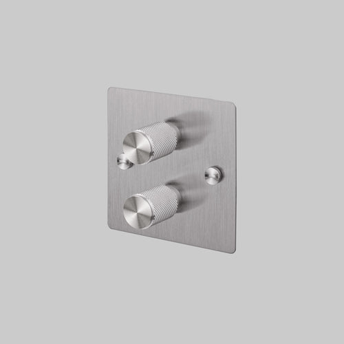 Buster + Punch 2G Dimmer Switch Steel
