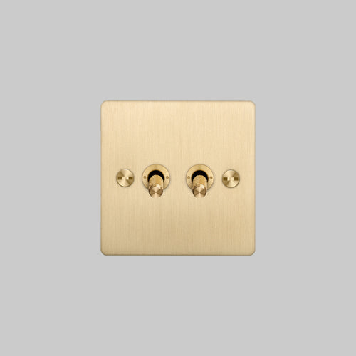 Buster + Punch 2G Toggle Light Switch Brass
