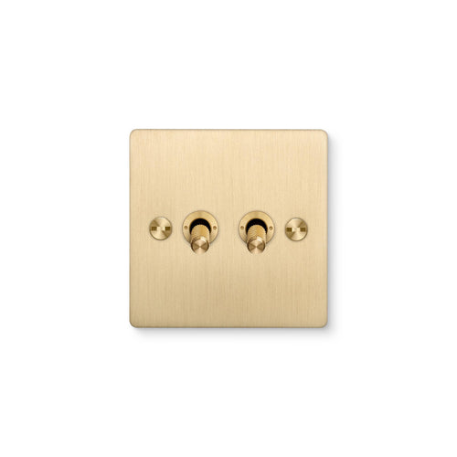 Buster + Punch 2G Toggle Light Switch Brass