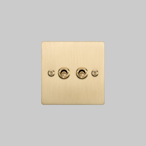 Buster + Punch 2G Toggle Light Switch Brass