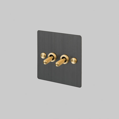 Buster + Punch 2G Toggle Light Switch Smoked Bronze