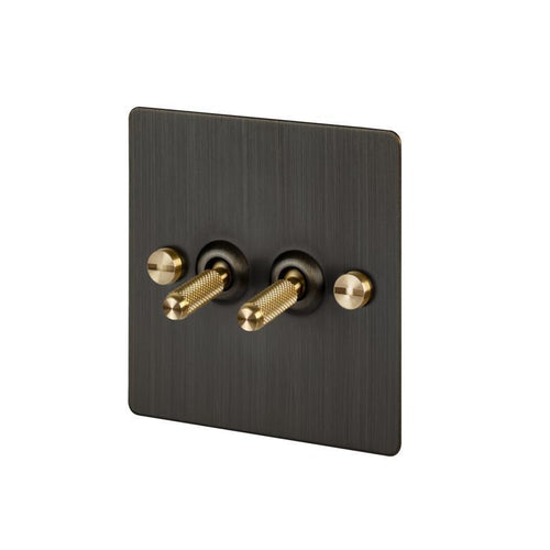 Buster + Punch 2G Toggle Light Switch Smoked Bronze