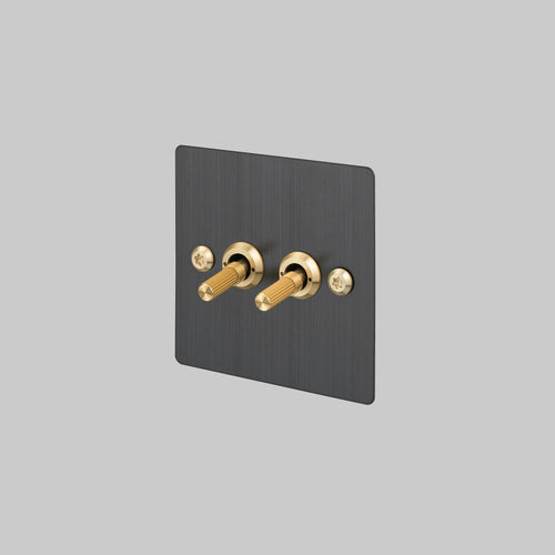 Buster + Punch 2G Toggle Light Switch Smoked Bronze