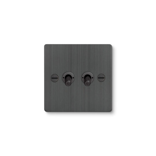 Buster + Punch 2G Toggle Light Switch Smoked Bronze
