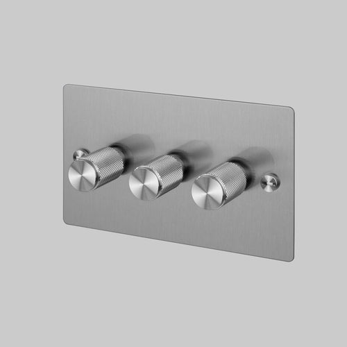 Buster + Punch 3G Dimmer Switch Steel