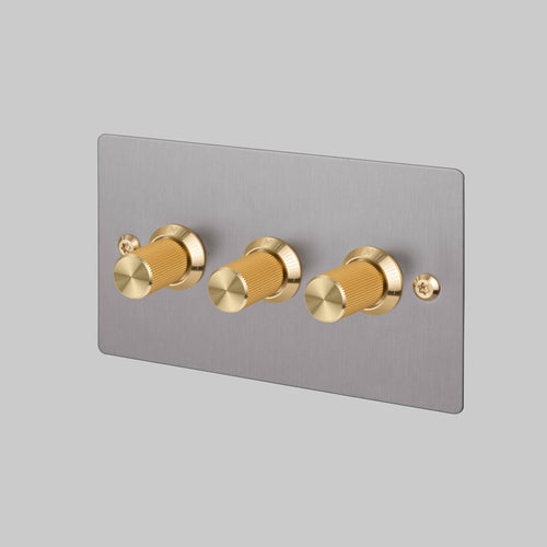 Buster + Punch 3G Dimmer Switch Steel