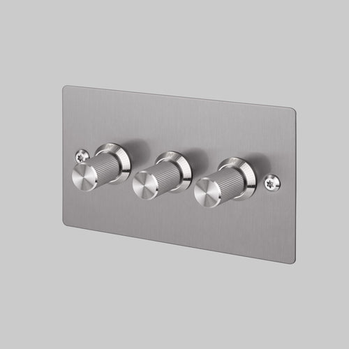 Buster + Punch 3G Dimmer Switch Steel