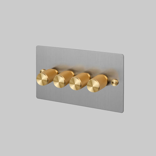 Buster + Punch 4G Dimmer Switch Steel