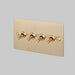 Buster + Punch 4G Toggle Light Switch Brass