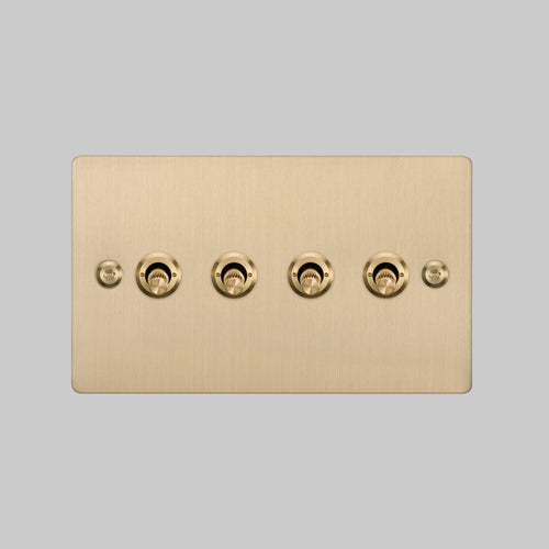 Buster + Punch 4G Toggle Light Switch Brass
