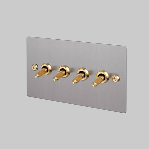 Buster + Punch 4G Toggle Light Switch Steel