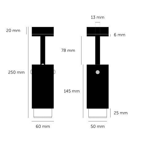 Buster + Punch Exhaust Adjustable Spot Light Graphite