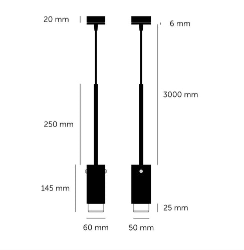 Buster + Punch Exhaust Pendant Light Graphite Linear