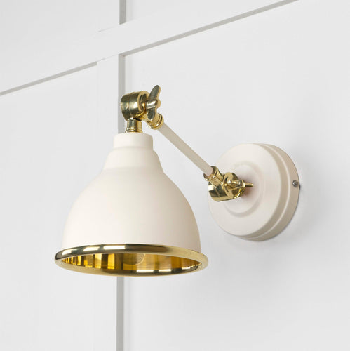 From The Anvil Smooth Brass Brindley Wall Light