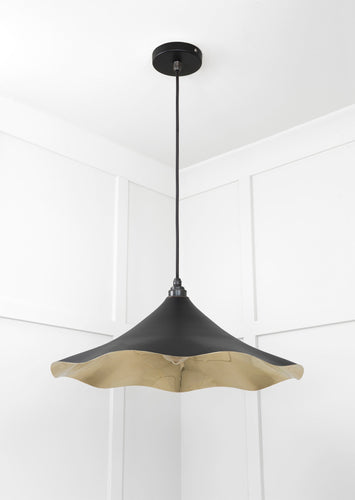 From The Anvil Smooth Brass Flora Pendant Light