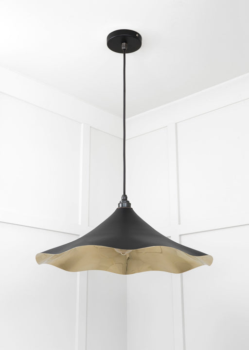 From The Anvil Smooth Brass Flora Pendant Light