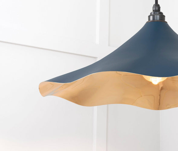 From The Anvil Smooth Brass Flora Pendant Light