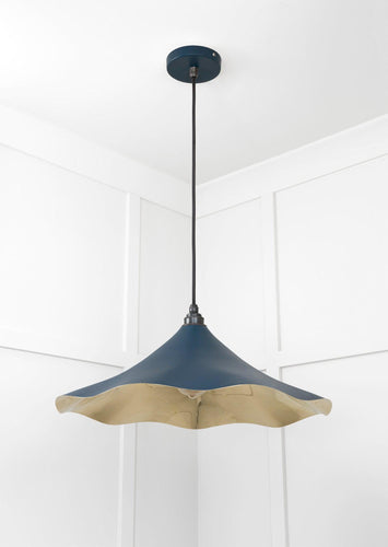 From The Anvil Smooth Brass Flora Pendant Light