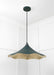 From The Anvil Smooth Brass Flora Pendant Light