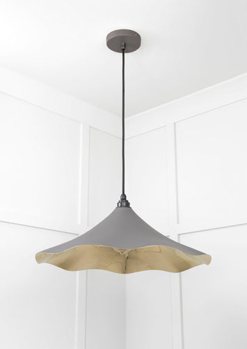 From The Anvil Smooth Brass Flora Pendant Light
