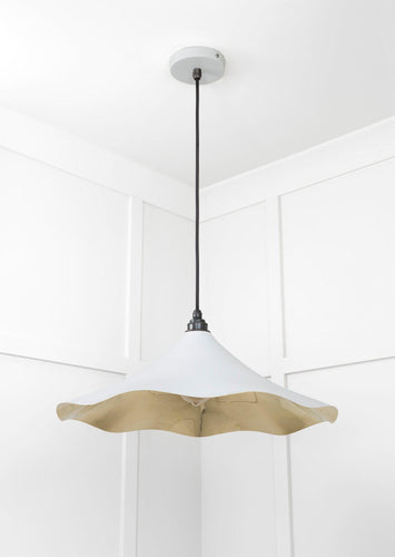 From The Anvil Smooth Brass Flora Pendant Light