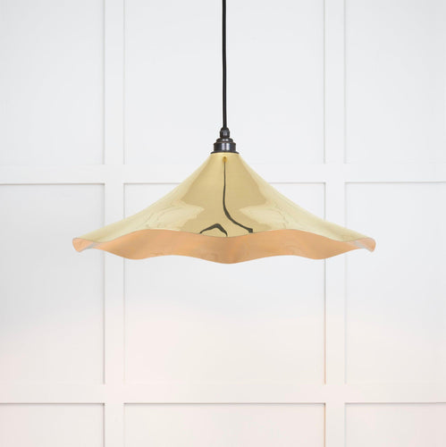 From The Anvil Smooth Brass Flora Pendant Light