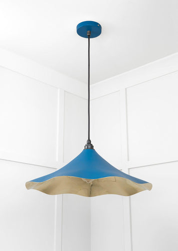 From The Anvil Smooth Brass Flora Pendant Light