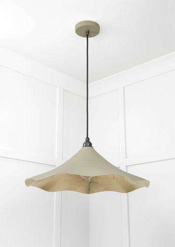 From The Anvil Smooth Brass Flora Pendant Light