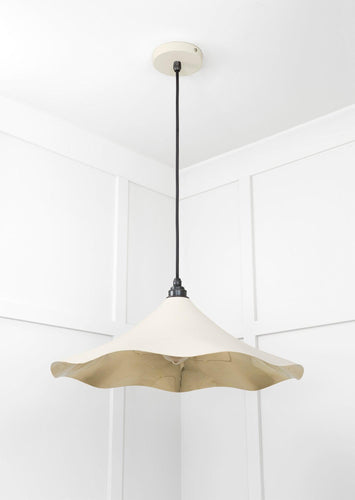 From The Anvil Smooth Brass Flora Pendant Light