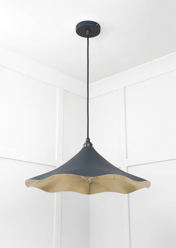 From The Anvil Smooth Brass Flora Pendant Light