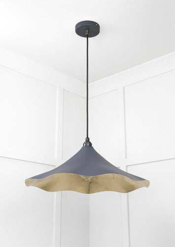 From The Anvil Smooth Brass Flora Pendant Light