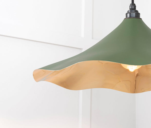 From The Anvil Smooth Brass Flora Pendant Light