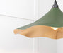 From The Anvil Smooth Brass Flora Pendant Light