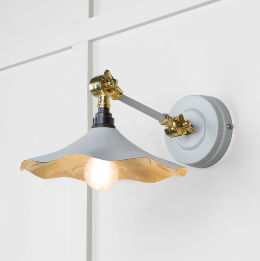 From The Anvil Smooth Brass Flora Wall Light