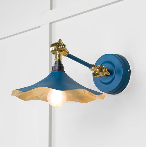 From The Anvil Smooth Brass Flora Wall Light
