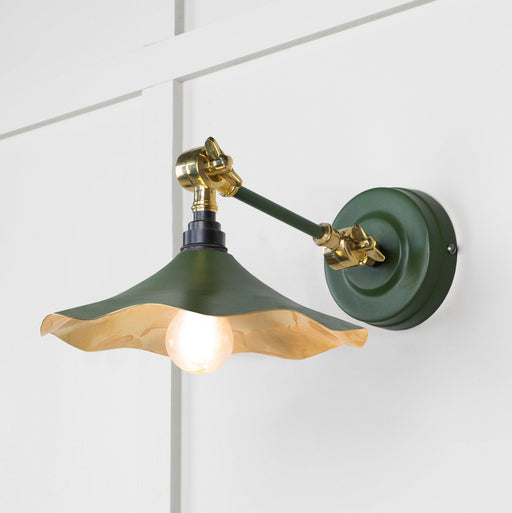 From The Anvil Smooth Brass Flora Wall Light